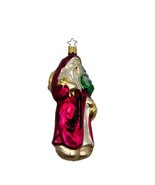 Vintage Santa Glass Christmas Ornament 5.5 Inches Made In Germany - $16.91