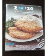 IHOP Restaurant 2 for $ 20 Original mini MENU Double Sided Laminated Pan... - £7.04 GBP