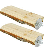 Parrot Cage Perch, Wooden Platform for Birds (2 Packs) - €14,77 EUR