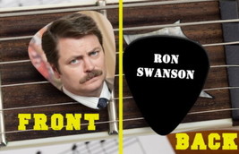 Set of 3  Parks and Recreation Rec Ron Swanson premium Promo Guitar Pick Pic - £6.94 GBP