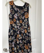 Iska London retro goth punk skeleton skull black dress size 12 - $705.44 MXN