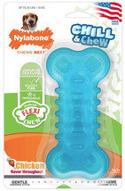 Nylabone Flexi Chew Chill And Chew Dog Toy: Freezable Textured Bone for Enhanced - £11.72 GBP+