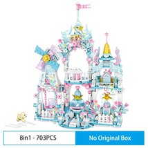 8in1 Princess Castle House Royal Ice Playground Carriage Building Blocks... - $61.98