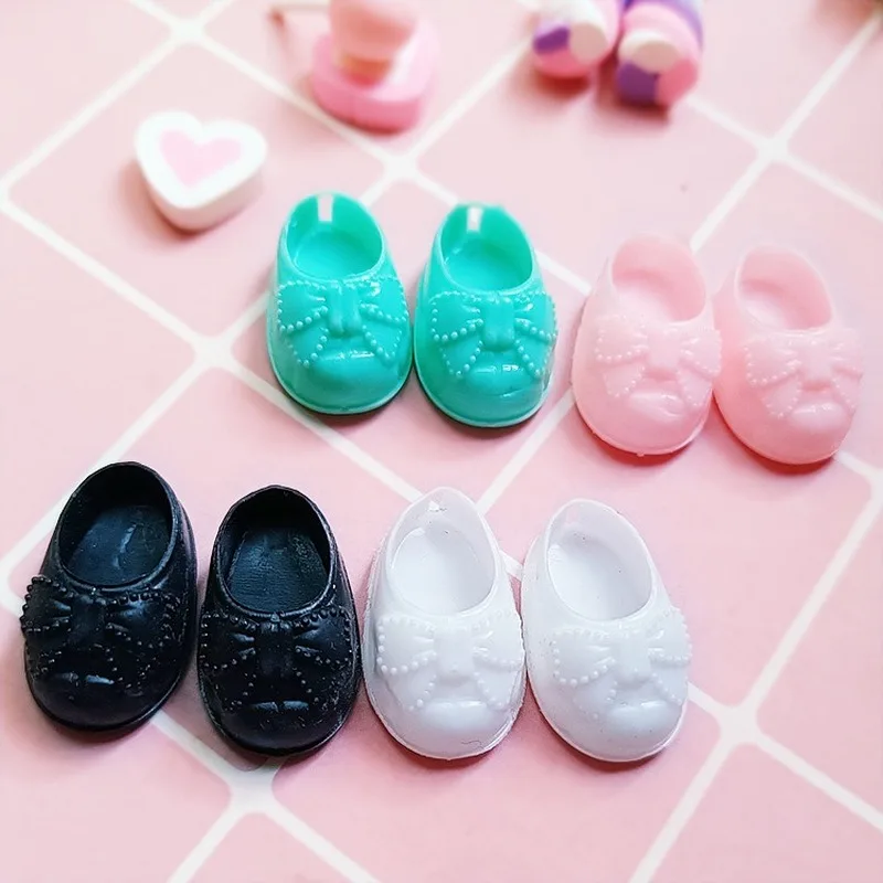 4 Color 2.5CM Doll Shoes for 16cm BJD Doll Cute Bow Pattern General-Purp... - $8.71+