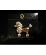 Christine Alexander Rhinestone poodle pin / brooch - £14.19 GBP