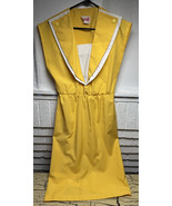 Vintage Jerell of Texas Spring Dress Yellow &amp; White Ladies Size 7 MCM - $465.51 MXN