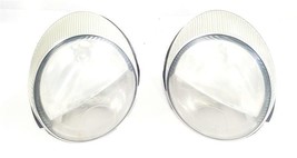 Pair Headlamp Assembly Hazy Broken Tab OEM 2002 2003 2004 2005 Ford Thunderbi... - £96.31 GBP