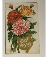 1910 Best Wishes Postcard Antique Hillsboro Ohio - $5.93