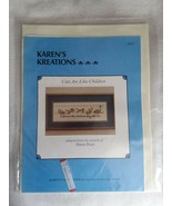 NEW Karen&#39;s Kreations Counted Cross Stitch Kit Cats Are Like Children KK... - £14.32 GBP