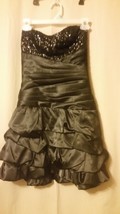 Black B. Darlin PROM/ Party Strapless Dress Juniors Size 7/8 B13- - £19.23 GBP