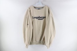 Vintage 90s Mens XL Longaberger Golf Club Spell Out Reverse Fleece Sweatshirt - £46.89 GBP