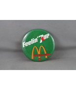 McDonalds Pin - Feelin 7up McDonalds Logo - Celluloid Pin - $15.00