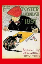 1897 Poster Calendar by Edward Penfield - Art Print - £17.57 GBP+