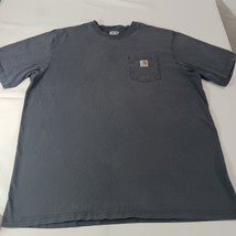 Carhartt Loose Fit Men's Gray Cotton Workwear Short Sleeve T-Shirt 2XL Tall image 8