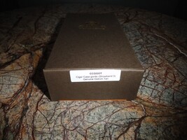 Brizard  "Show Band" 3 Cigar Case Gordo & Sottile  Lighter Ostrich Tan NIB image 13