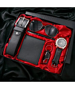 Men Gift Watch Business Luxury Company Mens Set 6 in 1 Watch Glasses Pen... - $951.78 MXN