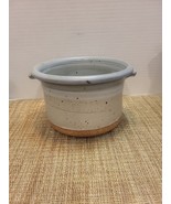 Studio Art Pottery Hand Thrown Speckled Stoneware Bowl/Serveware Stamped EM - £17.19 GBP