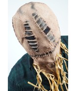 Halloween Costume Scarecrow Mask Latex  Realistic Mask Scary stitches - $34.28 CAD