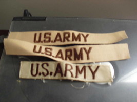 3 VINTAGE US Military Uniform Patches US Army LOOK - $12.87