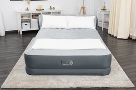 Sleeplux Queen Air Mattress With Headboard | Supersoft Snugable Top, Extra - $134.99