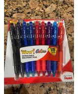 18 Pentel® WOW™ Retractable Ballpoint Pens, Medium Point Multi Ink Assorted - $210.89 MXN