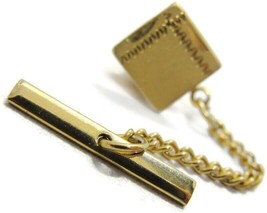 Vintage Square Neck Tie Tack Pin Signed N-F 1/20 12KGF 12kt Yellow Gold ... - £30.01 GBP
