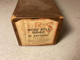Vtg QRS 8842 Be Anything But Be Mine Fox Trot 1952 J Lawrence Cook Piano Roll - £7.80 GBP