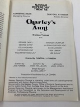1981 Nassau Repertory Theatre Program George Cavey in Charley&#39;s Aunt - $19.46 CAD