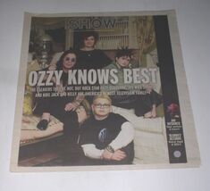Ozzy Osbourne Show Newspaper Supplement Vintage 2002 Cover Story Ani DiF... - $24.99