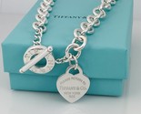 Customized Return to Tiffany Heart Tag Toggle Necklace 16, 17, 18, 19, 2... - £539.56 GBP+