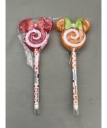 Disney Parks Minnie Mouse Lollipop Pen Set of 2 NEW RETIRED - £27.57 GBP