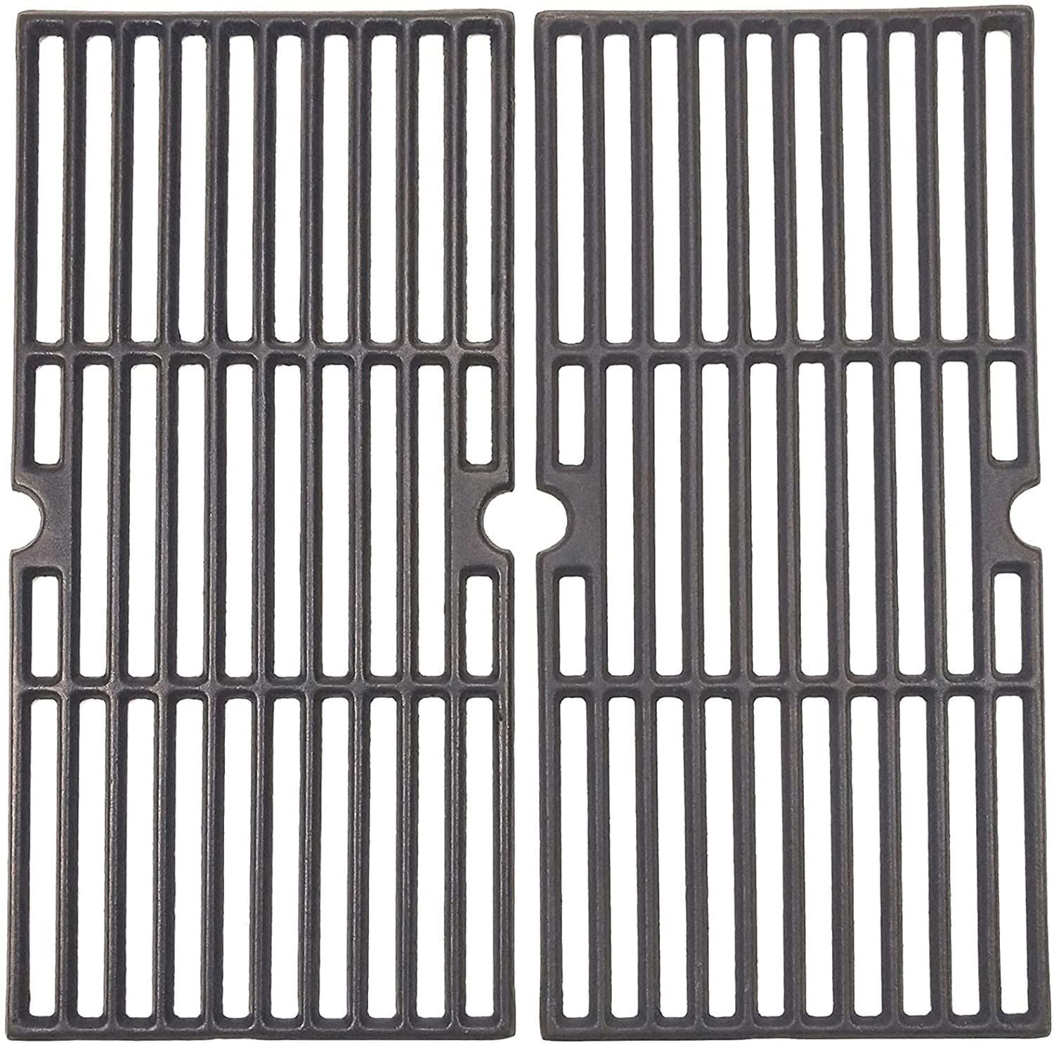 Primary image for Matte Cast Iron Cooking Grates 2-Pack Replacement for Charbroil Thermos 16-15/16