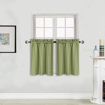 Sage, 58&quot; Wide X 23&quot; Long, Home Collection 2 Panels 100% Blackout Curtain Set, - $41.94