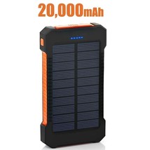 20000mAh Large Capacity Solar Power Bank Survival External Battery Campi... - £31.54 GBP