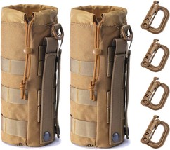 Upgraded Tactical Drawstring Molle Water Bottle Holder Tactical Pouches - $27.97