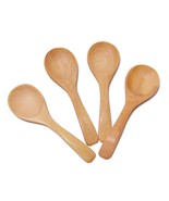 Mini Wooden Spoons Condiments Salt Spoons Tembusu Wood (10) - £11.21 GBP