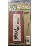 vintage skating teddies holiday bell pull kit traditions - $7.80
