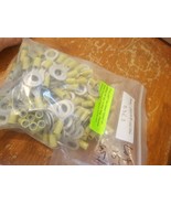 LOT of 150 Molex 14 AWG Ring Terminal Vinyl Insulated 2.5mm Stud # 19058... - $77.42 CAD