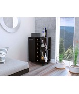 Bartlet Black Bar Cart: 2 Shelves, 6 Bottles - €178,21 EUR