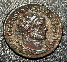 295-296 AD Roman Imp Diocletian AE Post Reform Radiate 2.69g Heraclea Mint Coin - $74.25