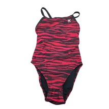 TYR Womens Crypsis Diamondfit One Piece Swimsuit Keyhole Back Red Black ... - $21.16