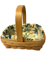 Longaberger 1996 Warm Brown Horizon of Hope Basket, Rose Trellis Liner/P... - €12,13 EUR