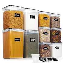 10 Pcs Flour And Sugar Storage Container, Large Airtight Food Storage Containers - £51.95 GBP