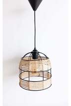 Rope Wrapped Kitchen Entrance (hall) Young Room Dome Pendant Lamp Chandelier - £34.37 GBP