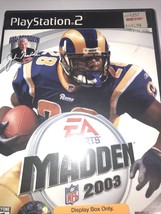 Madden NFL 2003 - Playstation 2 PS2 Game - Tested - £5.03 GBP
