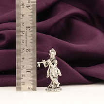 BIS HALLMARKED 925 Silver Antique Krishna Idol - pure silver gift items  - £30.66 GBP+