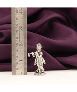 BIS HALLMARKED 925 Silver Antique Krishna Idol - pure silver gift items  - $760.27 MXN+