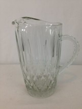 Crystal Solid Heavy Glass Vintage Water Pitcher - £11.63 GBP