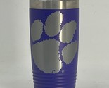Clemson BIG PAW Purple 20oz Double Wall Insulated Stainless Steel Tumble... - $24.99
