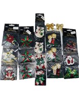 NEW Vtg Christmas Sequin Patch Motif Santa Star Candles Holly Horse Snow... - $13.63 CAD